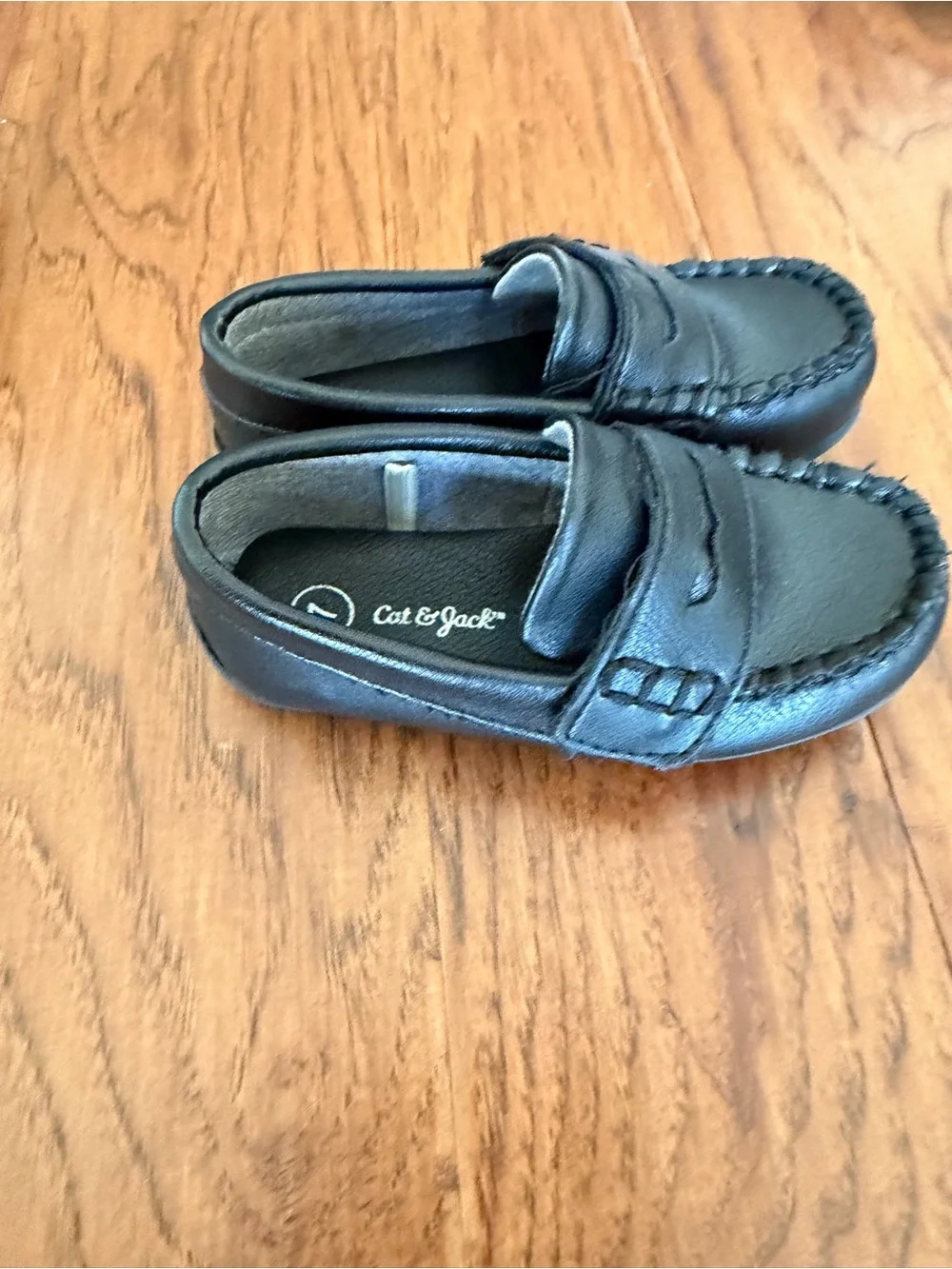 Cat & Jack Navy, Black & Brown Kids Dress Shoe Trio toddler boy size 7